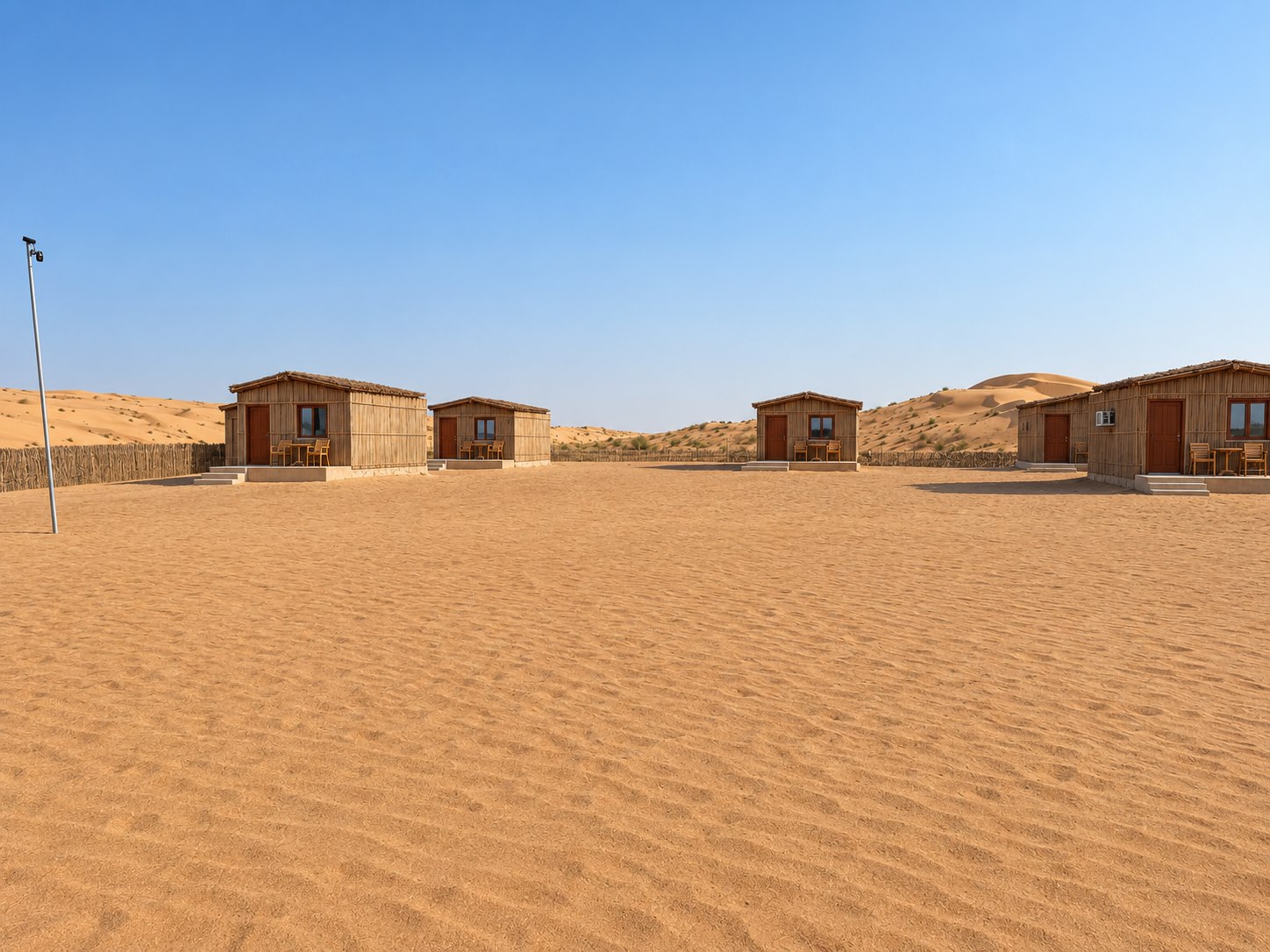 The camp among the dunes